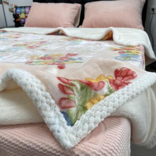 秋冬印花牛奶绒被套单件150&times;200&times;230双面珊瑚绒被套罩床上用品