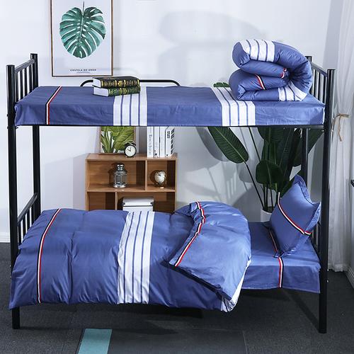 工厂批发学生宿舍单人床上三件套纯棉学校六件套bedsheet cotton
